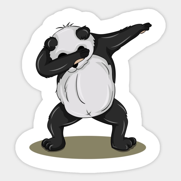 'Dabbing Dancing Panda' Funny Dabbing Animal Gift Sticker by ourwackyhome